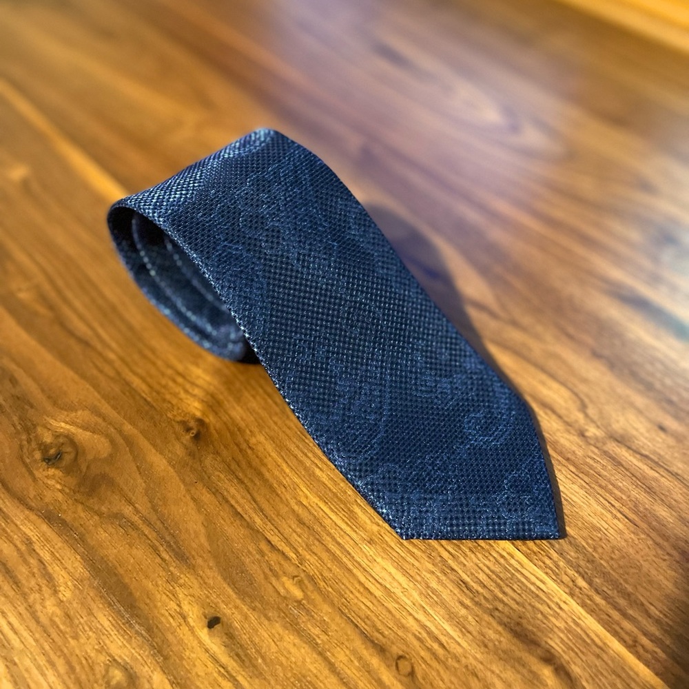 Michael Kors Blue Plaid Tie (New)